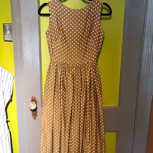 True vintage cotton polkadot dress.